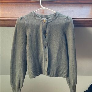 GAP Olive Green Button-Front Women's Cardigan